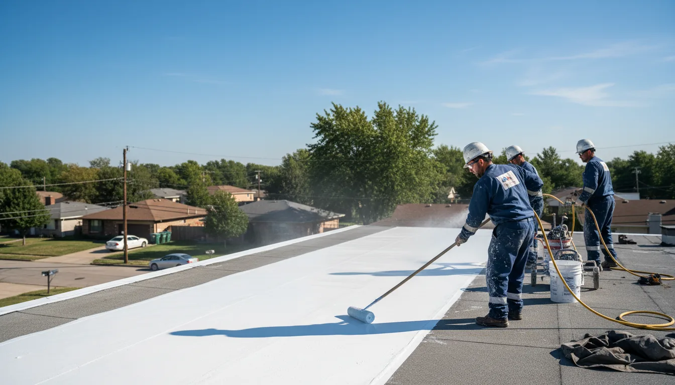 Commercial roof coating in Stanley, NC near me